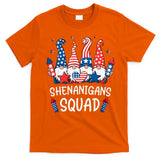 Patriotic Gnomes 4th Of July Funny Shenanigans Squad T-Shirt