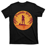 Paddle Girl Sunset Sport T-Shirt