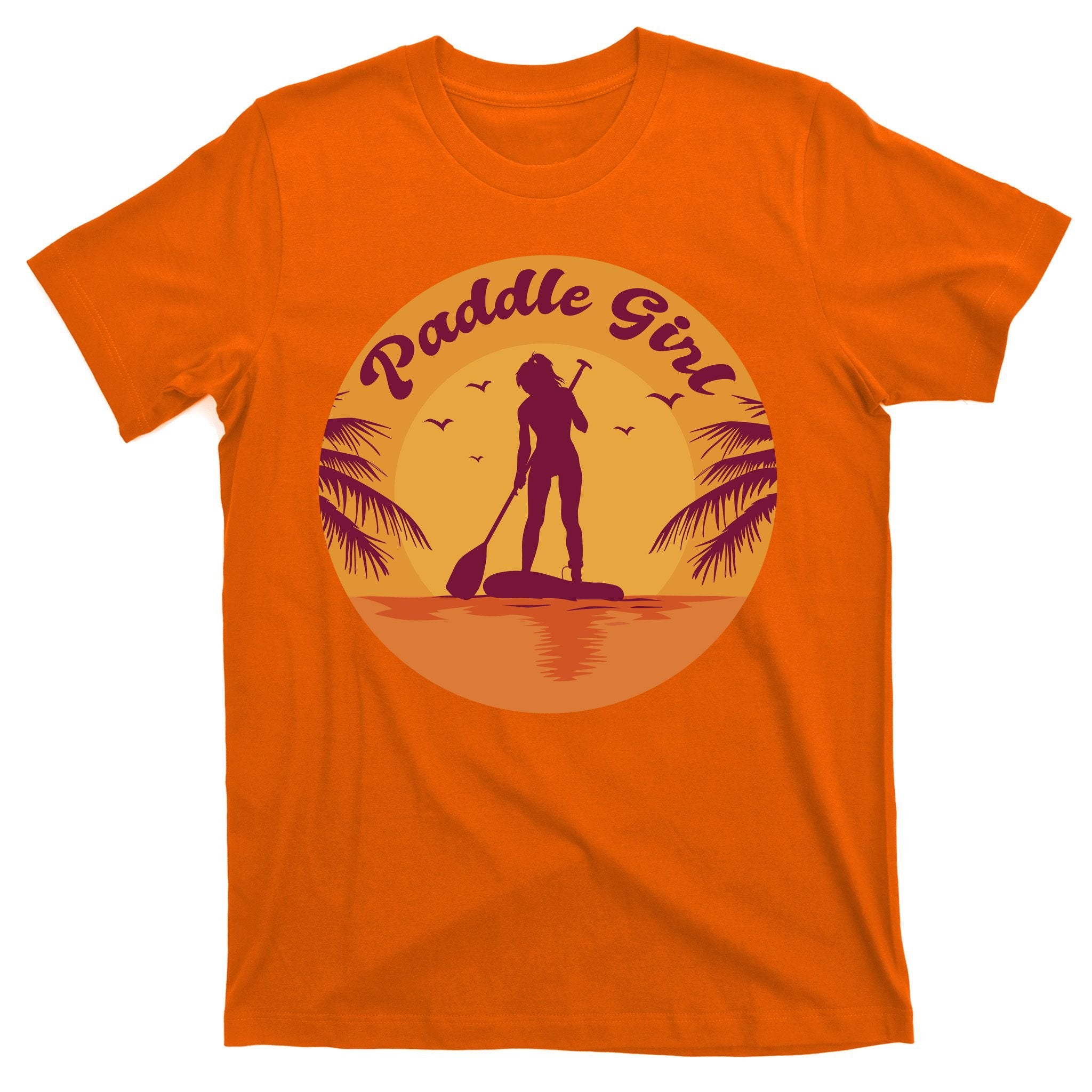 Paddle Girl Sunset Sport T-Shirt
