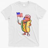 Patriotic Hot Dog American Flag Usa Funny 4th Of July Fourth T-Shirt