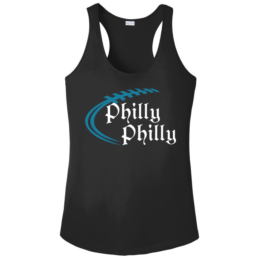 Philly Philly Football Logo Ladies PosiCharge Competitor Racerback Tank
