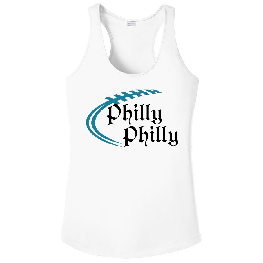 Philly Philly Football Logo Ladies PosiCharge Competitor Racerback Tank