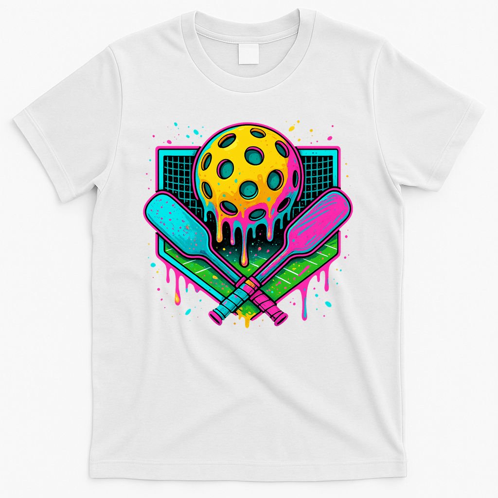 Pickleball Ice Cream Drip T-Shirt