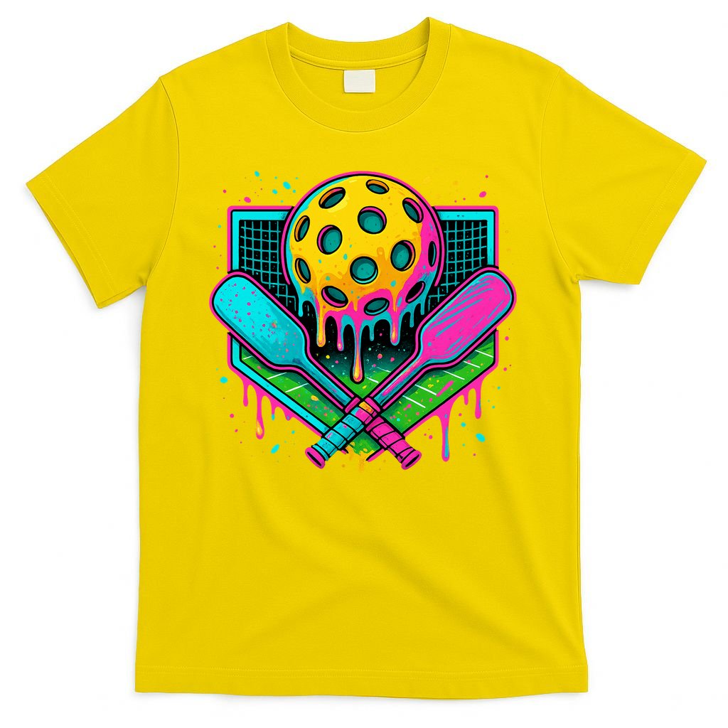 Pickleball Ice Cream Drip T-Shirt