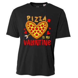 Pizza Is My Valentine Funny Valentines Day Cooling Performance Crew T-Shirt