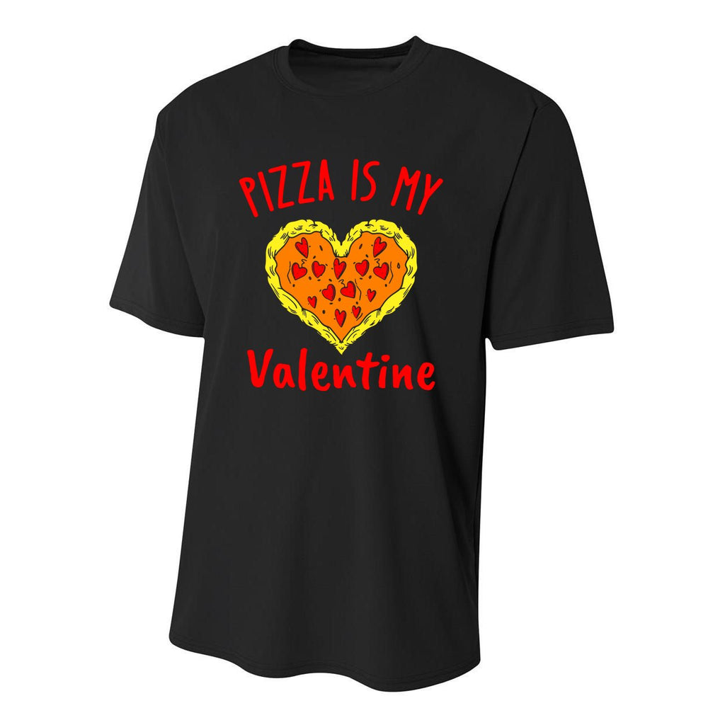Pizza Is My Valentine Youth Performance Sprint T-Shirt