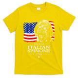 Proud Italian Spinone Dad American Flag Patriotic Dog Gift T-Shirt