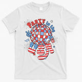 Party In The USA 4th Of July America Independence Disco T-Shirt