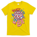 Party In The USA 4th Of July America Independence Disco T-Shirt