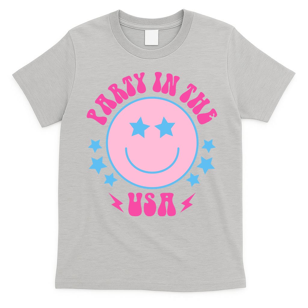 Party In The USA Retro Star Smile T-Shirt