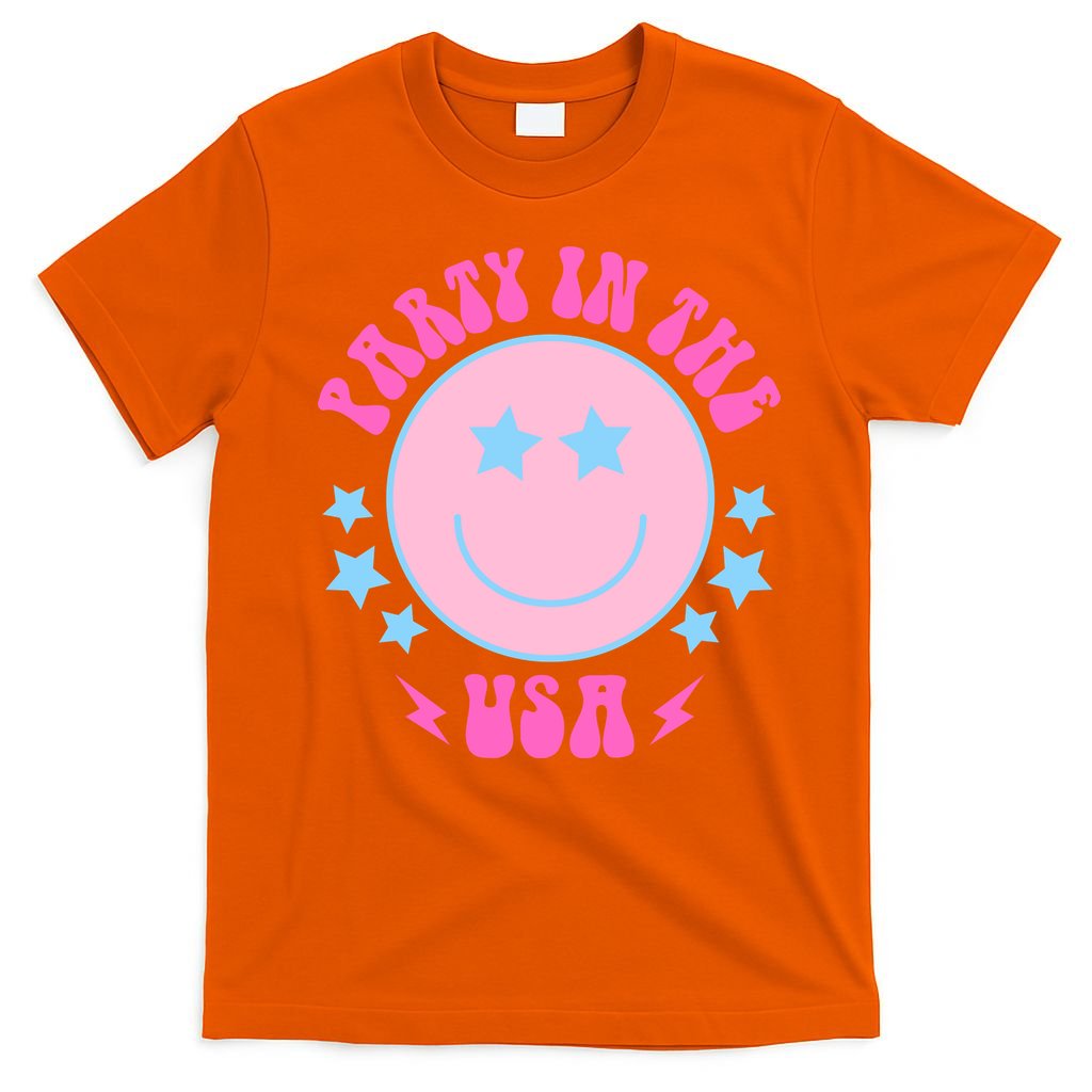 Party In The USA Retro Star Smile T-Shirt