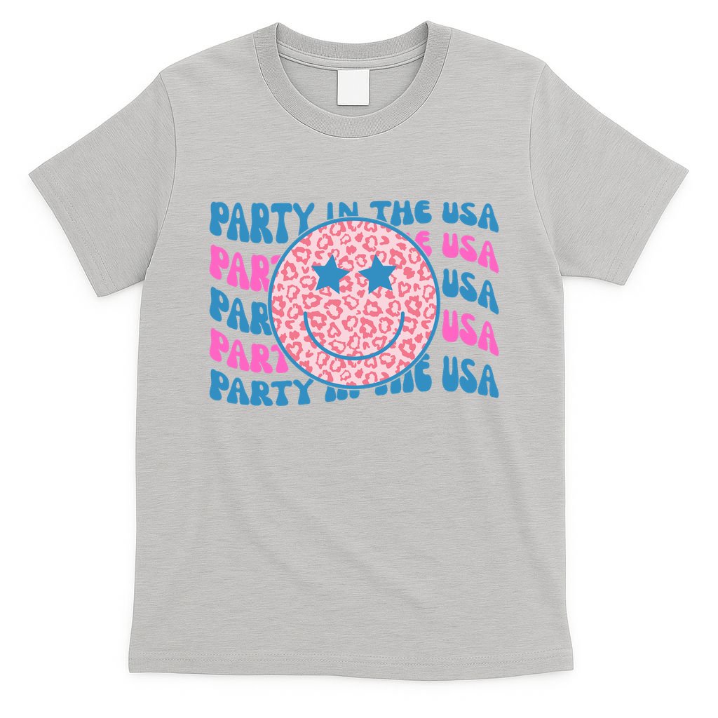 Party In The Usa Retro Smile Groovy T-Shirt