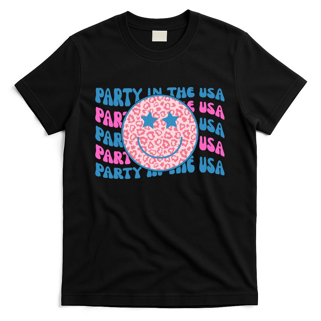 Party In The Usa Retro Smile Groovy T-Shirt