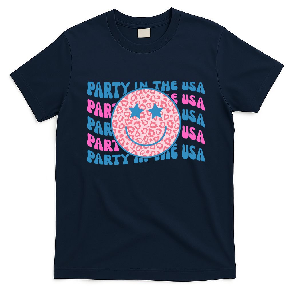 Party In The Usa Retro Smile Groovy T-Shirt
