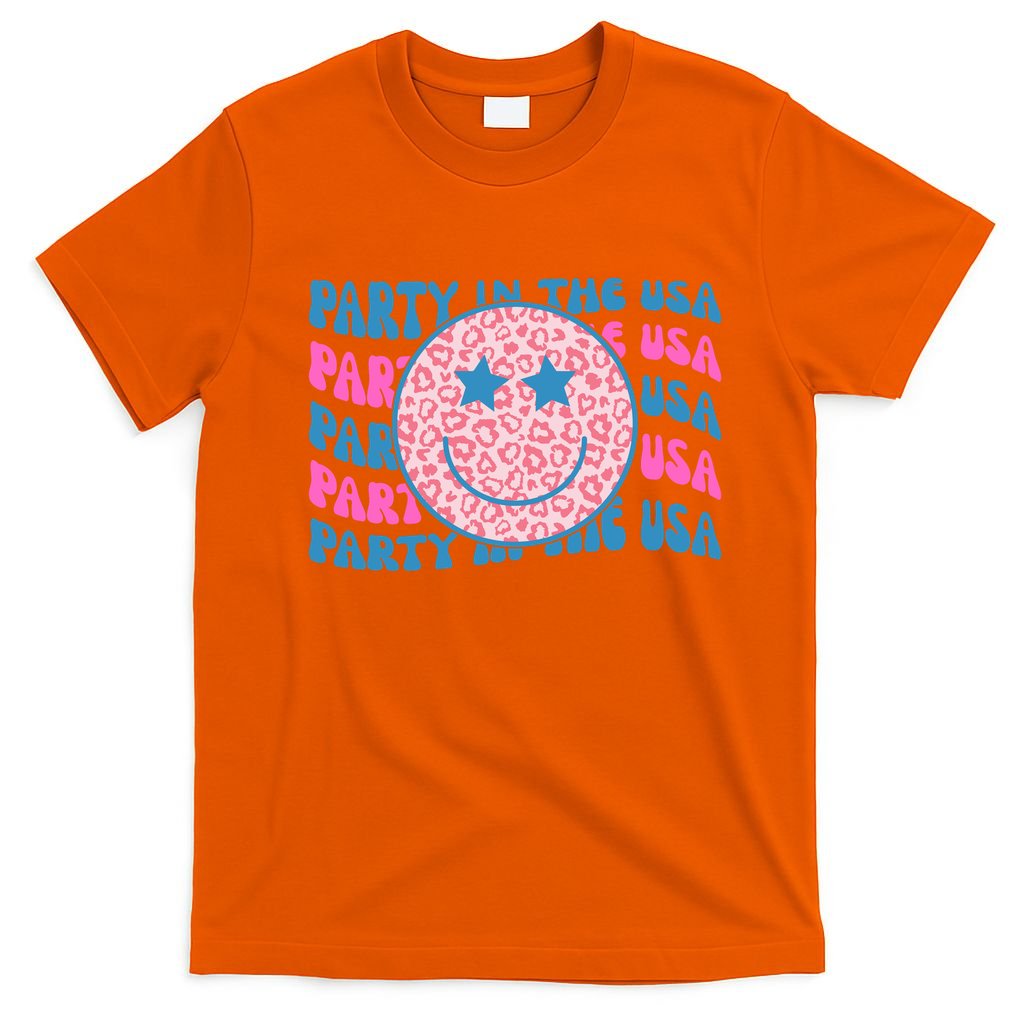 Party In The Usa Retro Smile Groovy T-Shirt