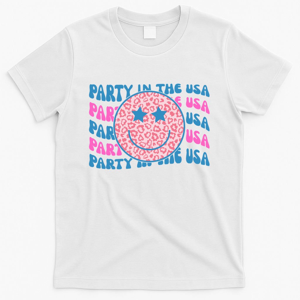 Party In The Usa Retro Smile Groovy T-Shirt