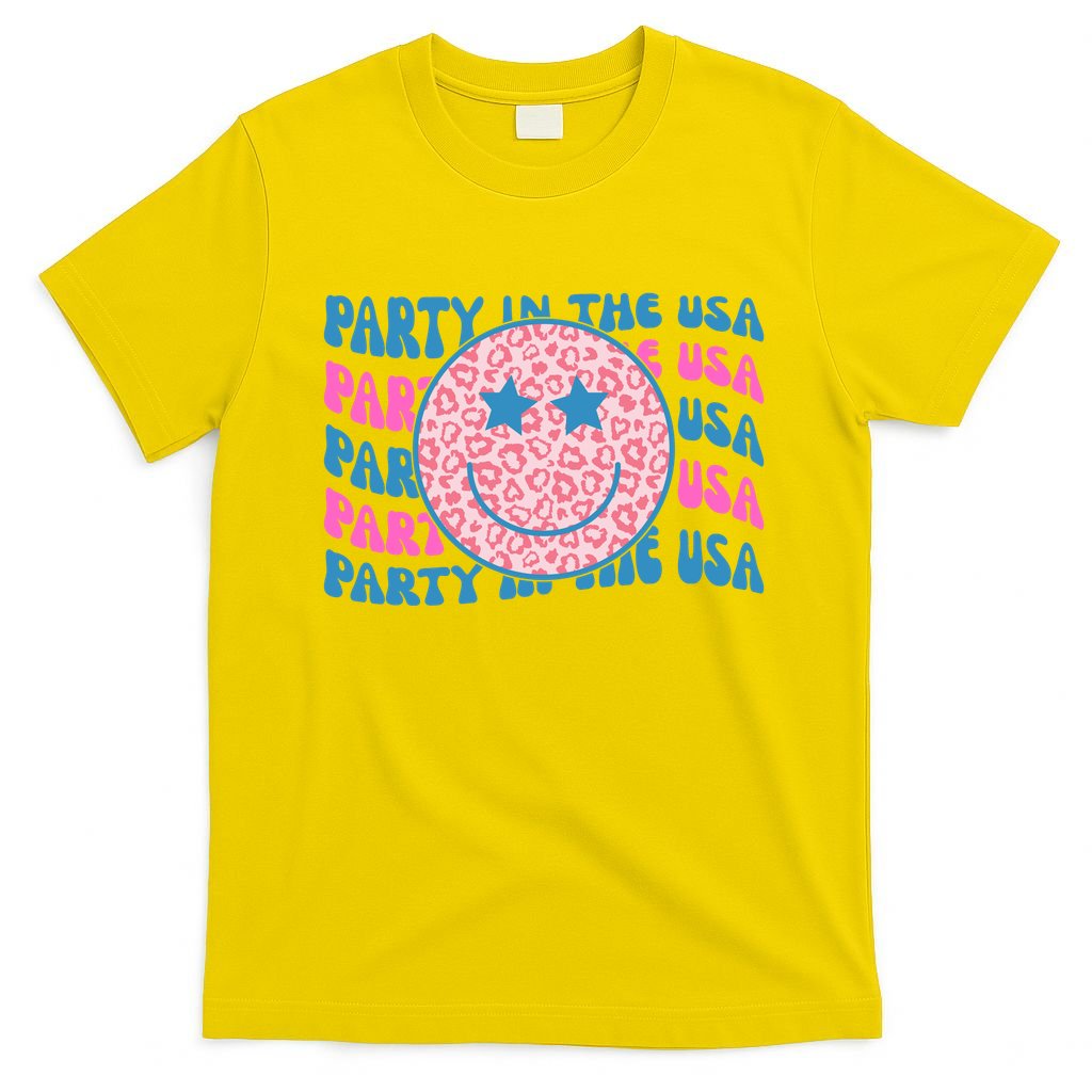 Party In The Usa Retro Smile Groovy T-Shirt