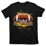 Pittsburgh Pennsylvania Skyline Football Fan  T-Shirt