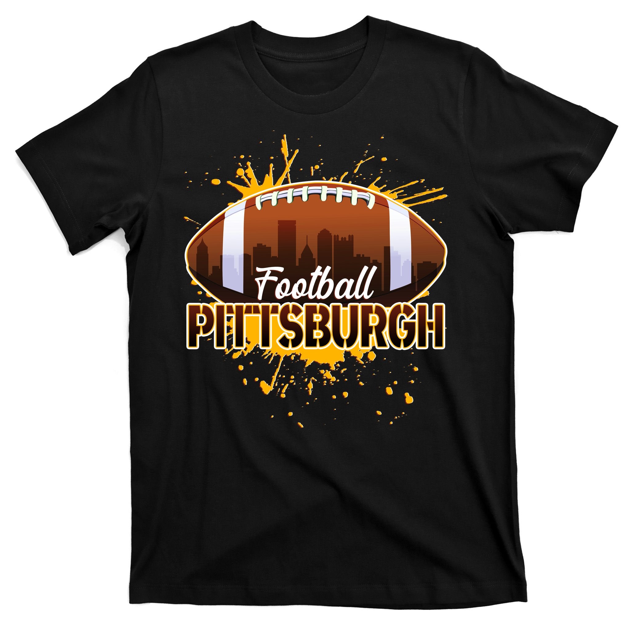 Pittsburgh Pennsylvania Skyline Football Fan  T-Shirt