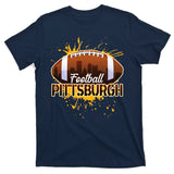 Pittsburgh Pennsylvania Skyline Football Fan  T-Shirt