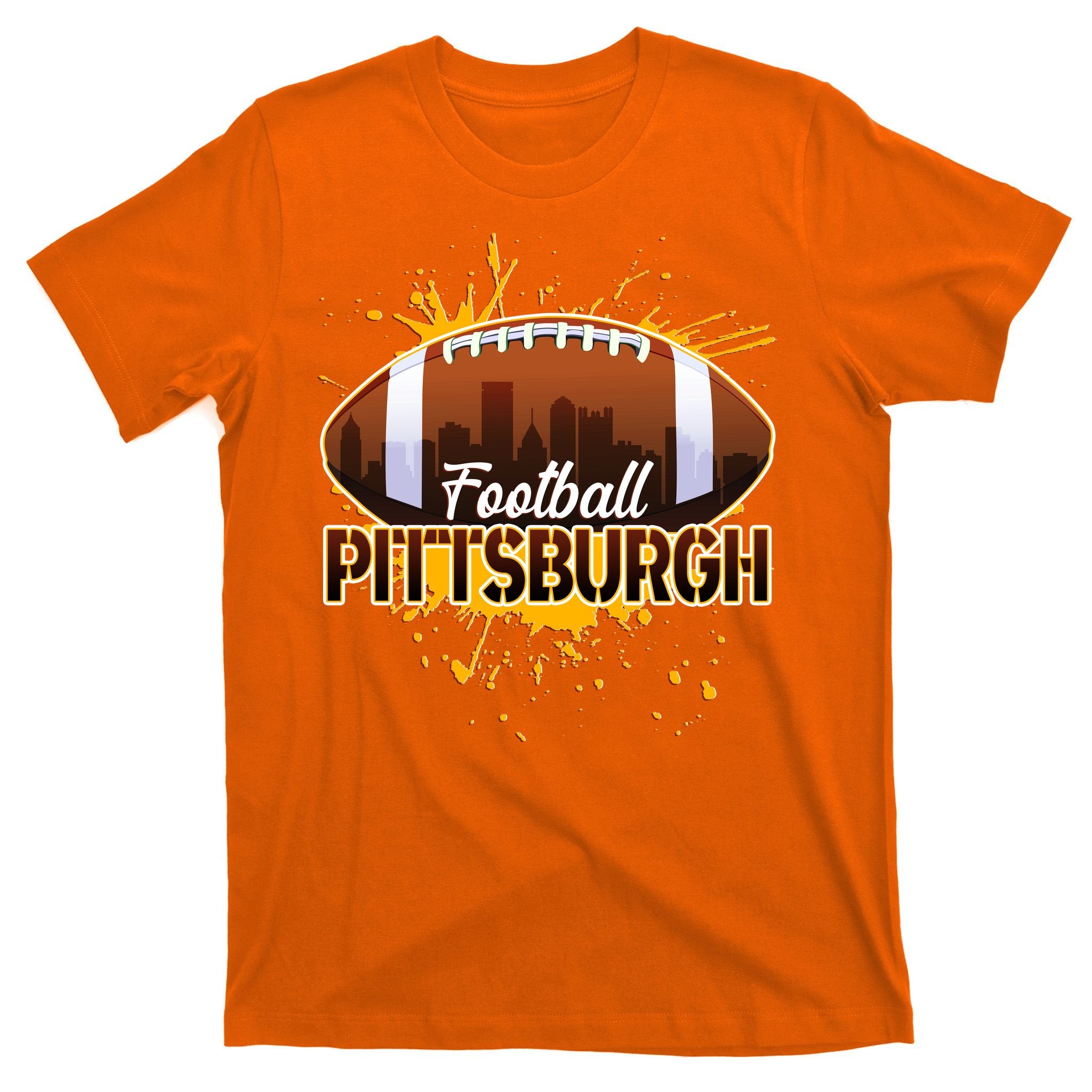 Pittsburgh Pennsylvania Skyline Football Fan  T-Shirt