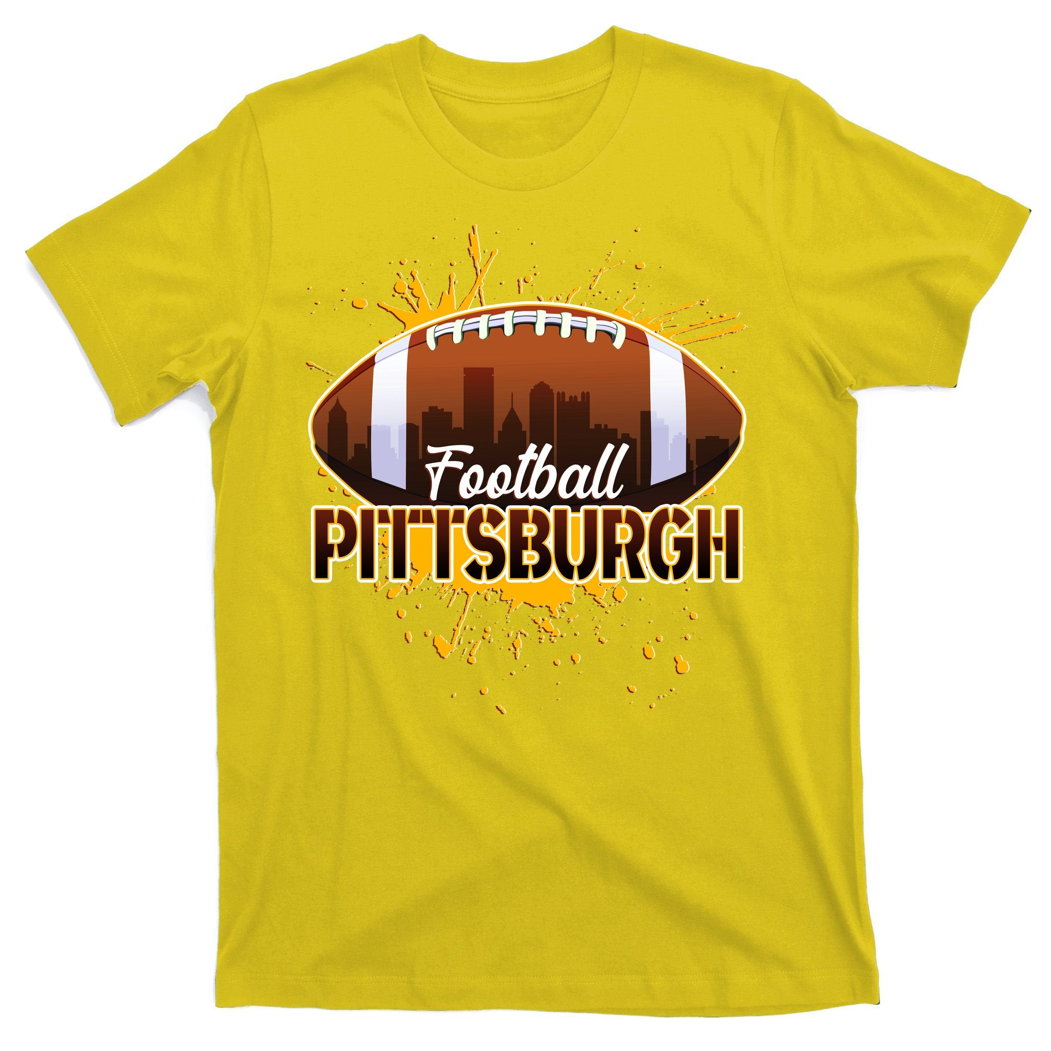 Pittsburgh Pennsylvania Skyline Football Fan  T-Shirt
