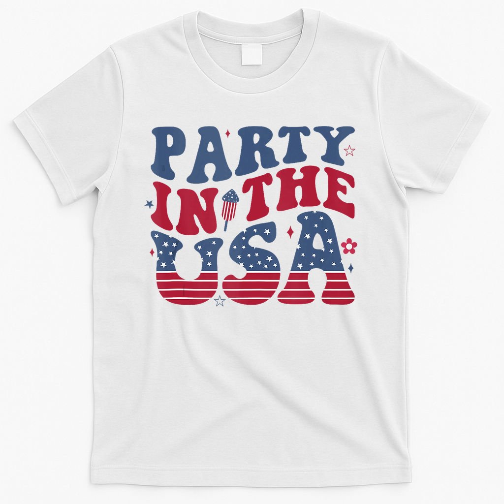 Party In Usa 4th Of July Flag American T-Shirt