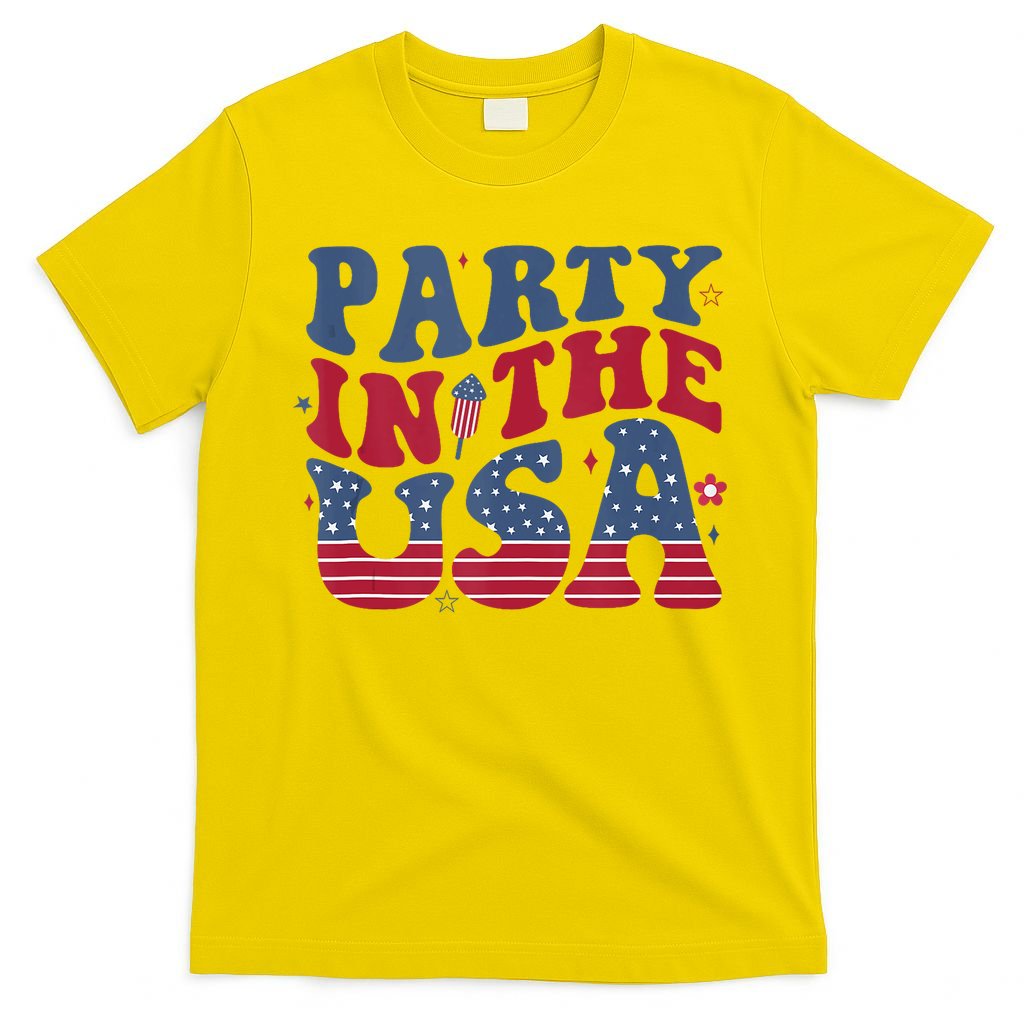 Party In Usa 4th Of July Flag American T-Shirt