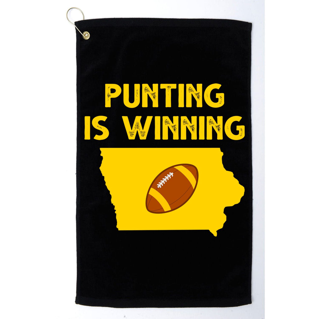 Punting Is Winning Iowa Football Platinum Collection Golf Towel