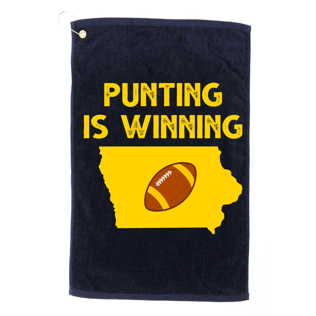 Punting Is Winning Iowa Football Platinum Collection Golf Towel