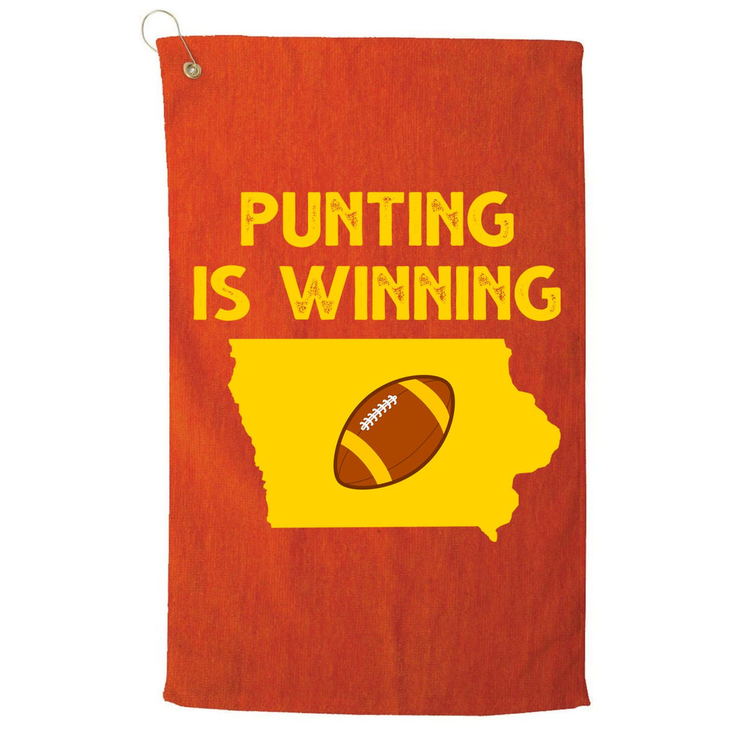 Punting Is Winning Iowa Football Platinum Collection Golf Towel
