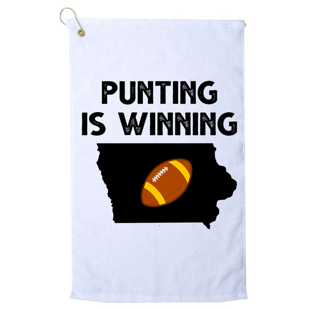 Punting Is Winning Iowa Football Platinum Collection Golf Towel