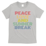Peace Love And Summer Break Summer Lover T-Shirt