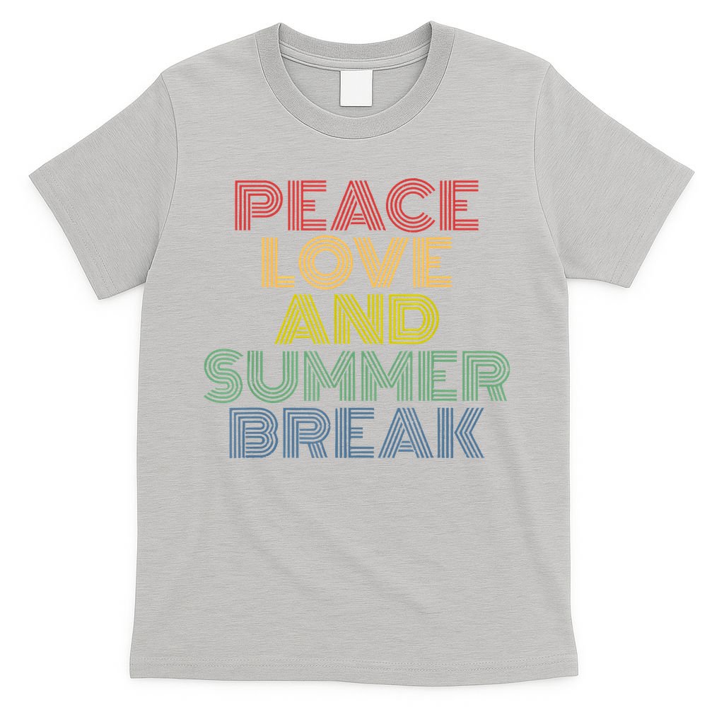 Peace Love And Summer Break Summer Lover T-Shirt