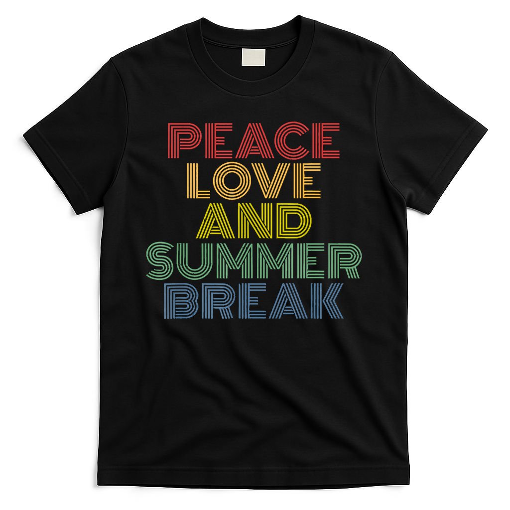 Peace Love And Summer Break Summer Lover T-Shirt