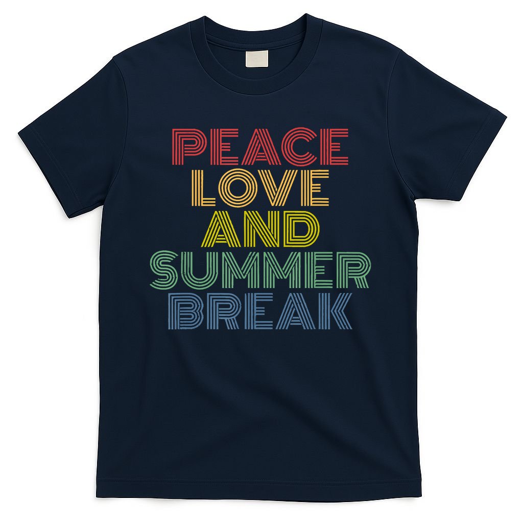 Peace Love And Summer Break Summer Lover T-Shirt
