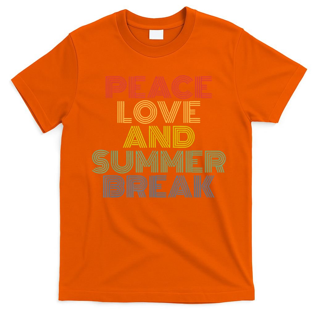 Peace Love And Summer Break Summer Lover T-Shirt