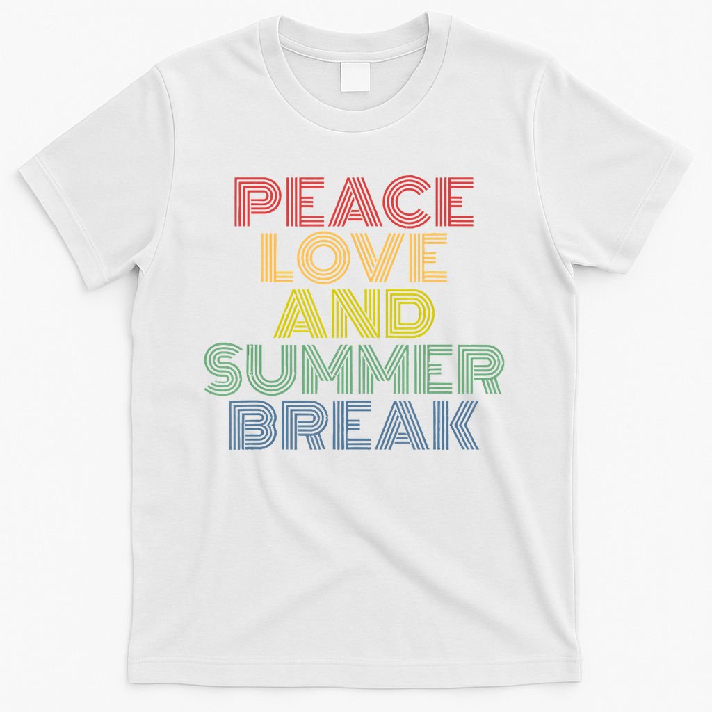 Peace Love And Summer Break Summer Lover T-Shirt