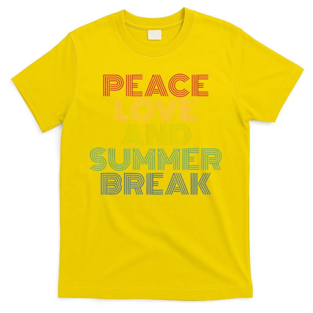Peace Love And Summer Break Summer Lover T-Shirt