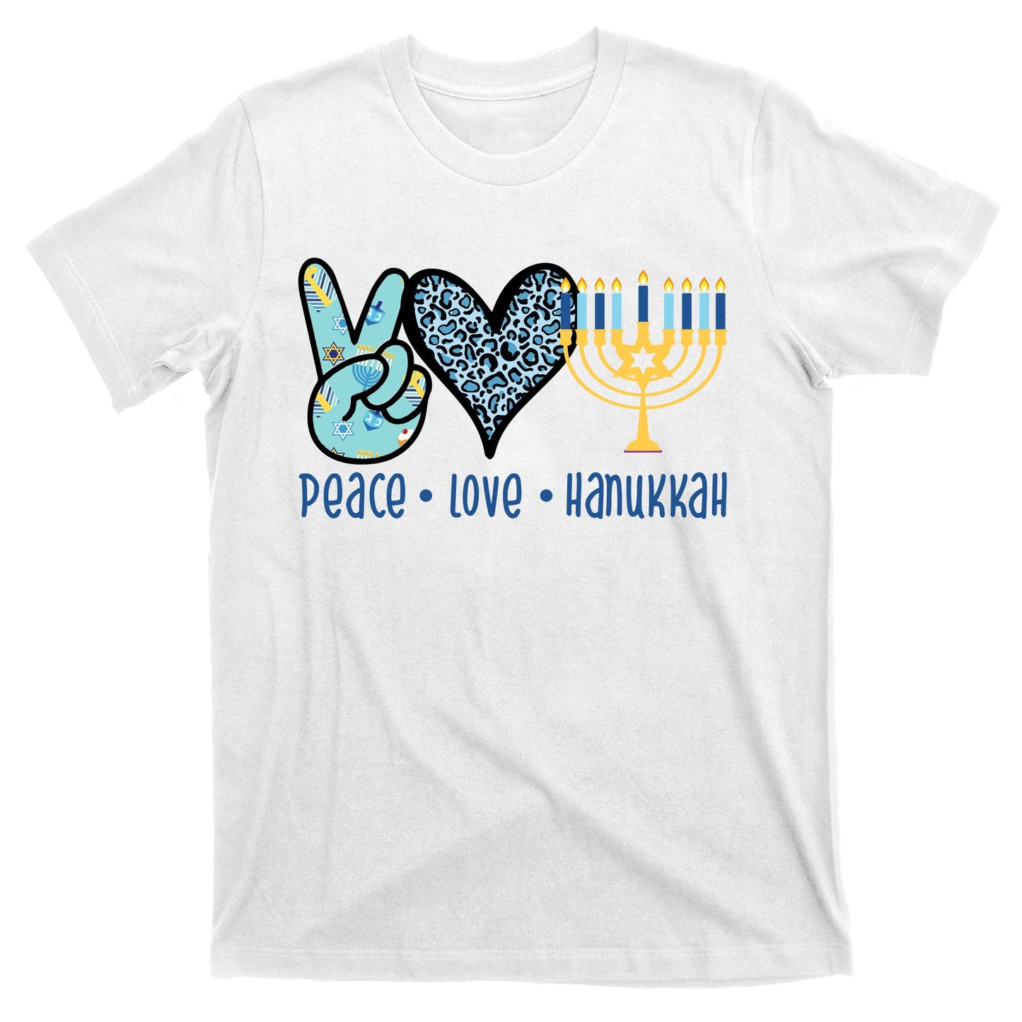Peace Love Hanukkah Cute Gift T-Shirt