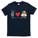 Peace Love Pope Francis Catholic Faith Design T-Shirt