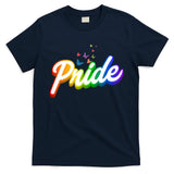 Pride Logo Rainbow Butterflies  T-Shirt