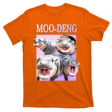 Purple Moo Deng Meme Hippo Funny T-Shirt
