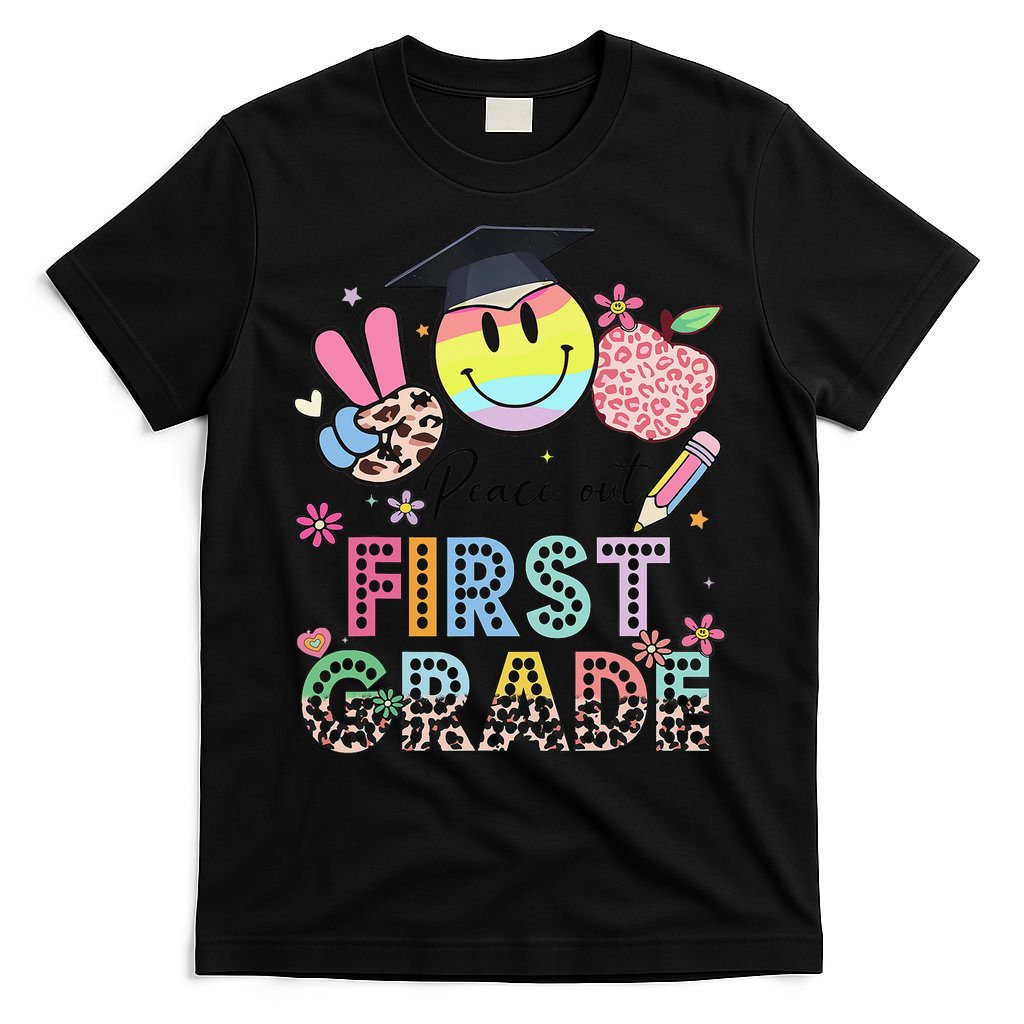 Peace Out 1st First Grade Graduation Last Day Of School T-Shirt