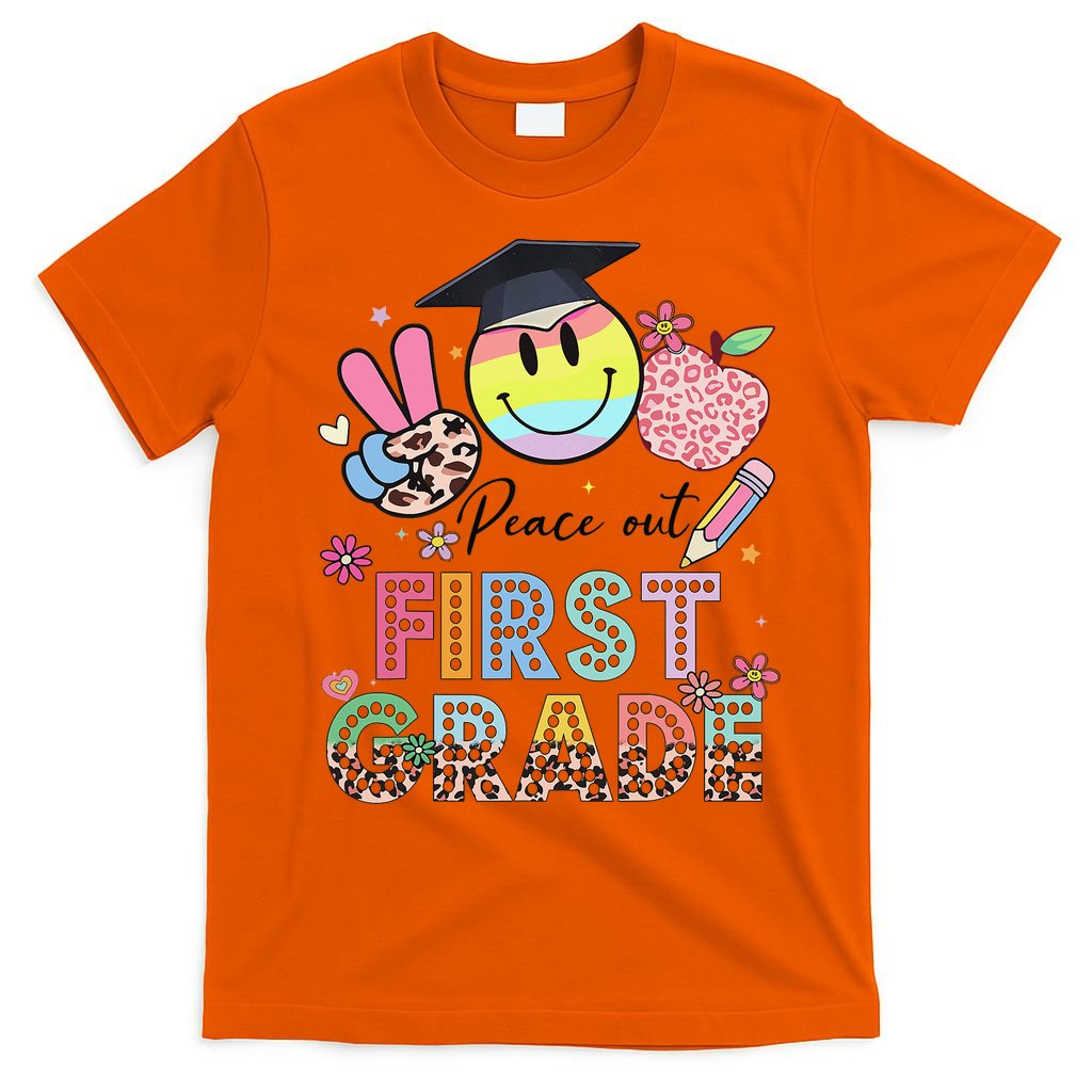Peace Out 1st First Grade Graduation Last Day Of School T-Shirt