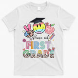 Peace Out 1st First Grade Graduation Last Day Of School T-Shirt