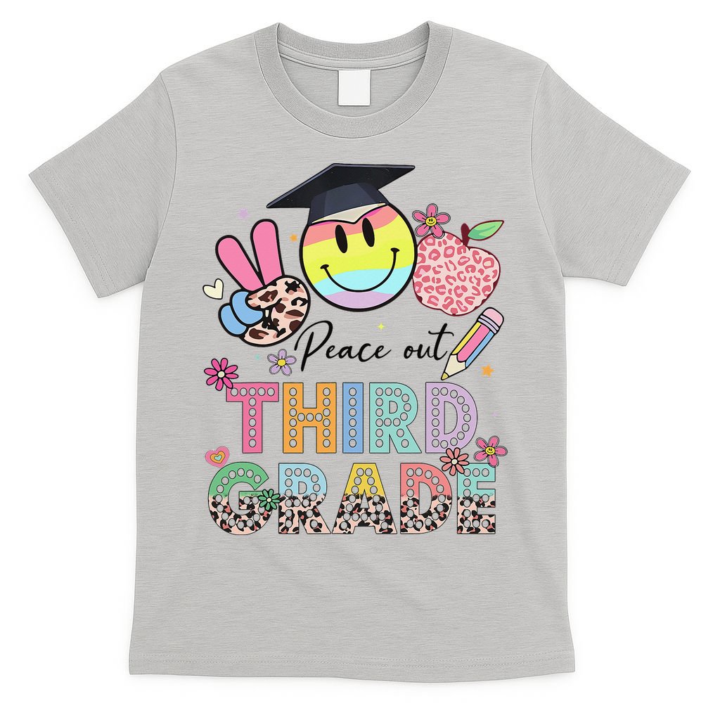 Peace Out 3rd Third Grade Graduation Last Day Of School T-Shirt