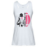 Pink Out Football Team Fight Breast Cancer Awareness Ladies Essential Flowy Tank