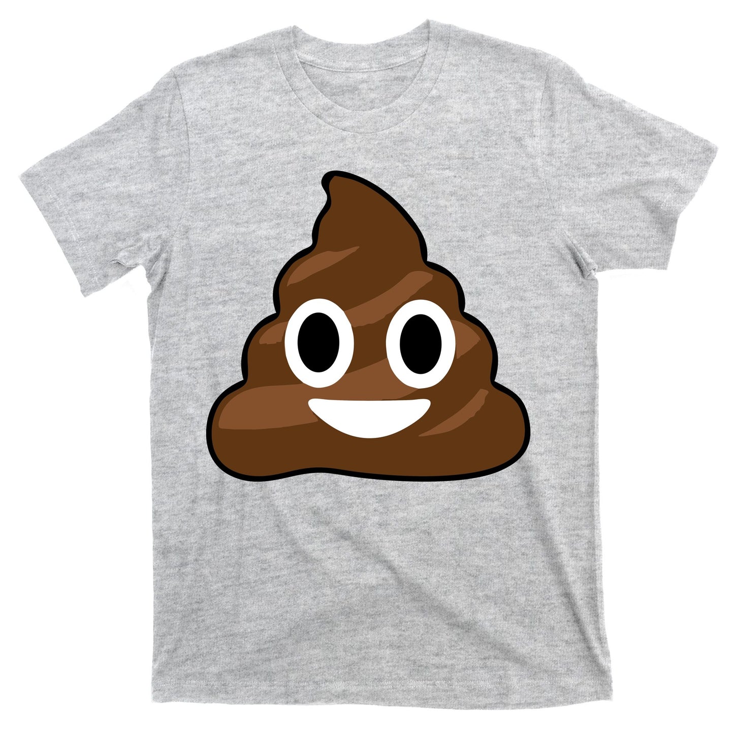Poop Emoji Smiley Face Logo T-Shirt