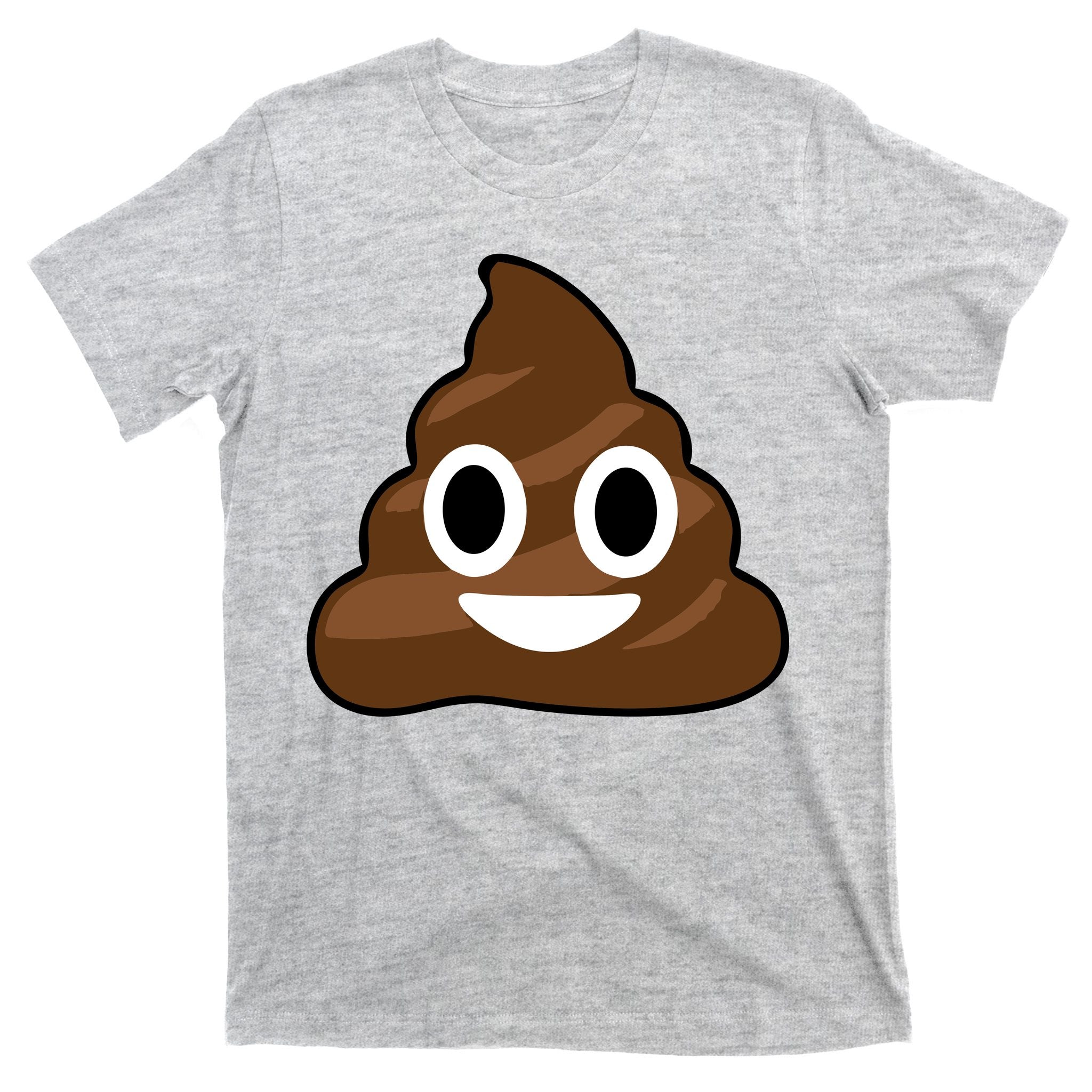 Poop Emoji Smiley Face Logo T-Shirt